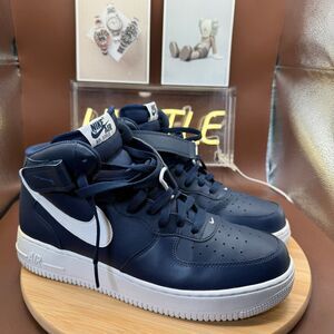 Nike Air Force 1 Mid '07 Midnight Navy Blue 2016 Men's Size 11